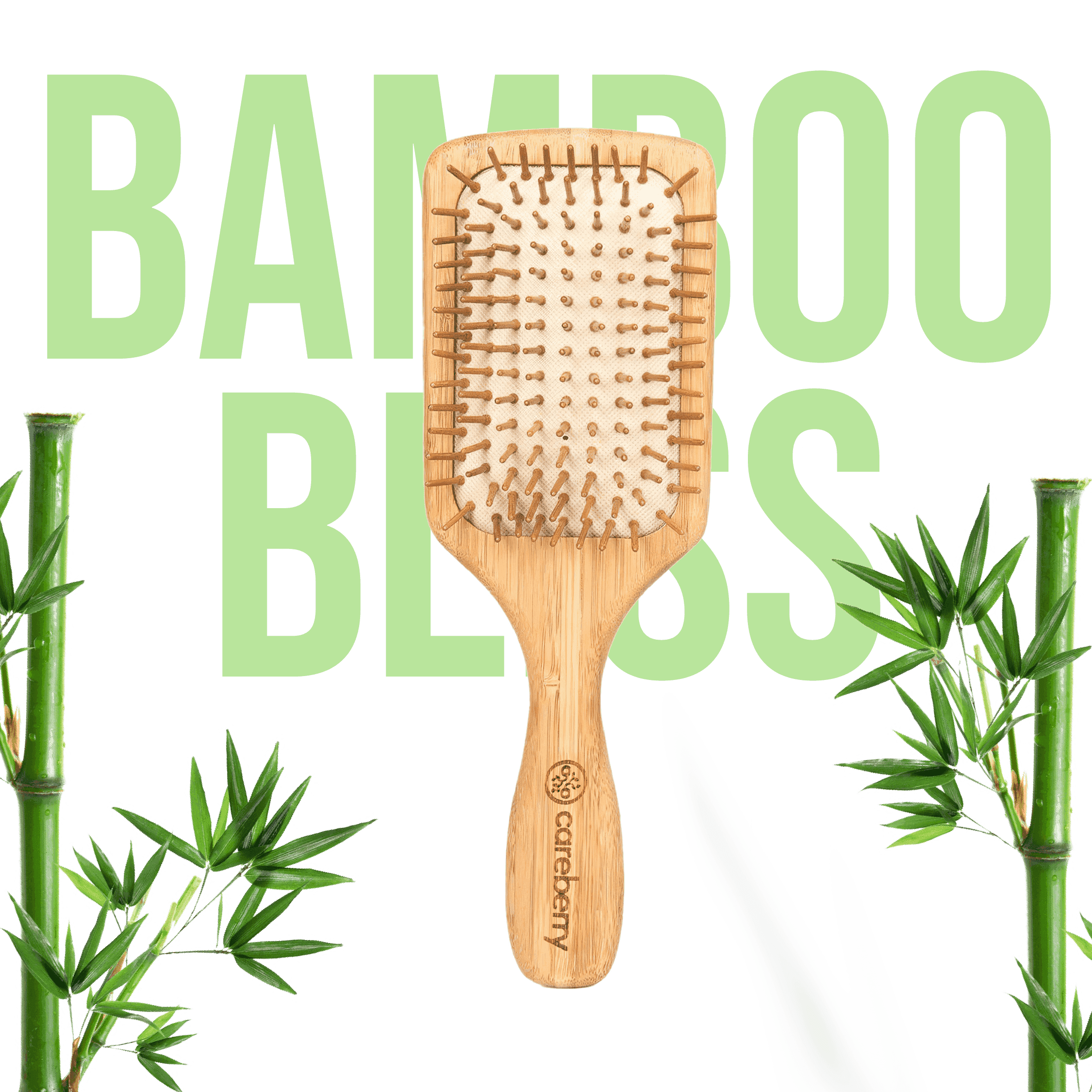 Bamboo Brilliance Paddle Hairbrush - Careberry