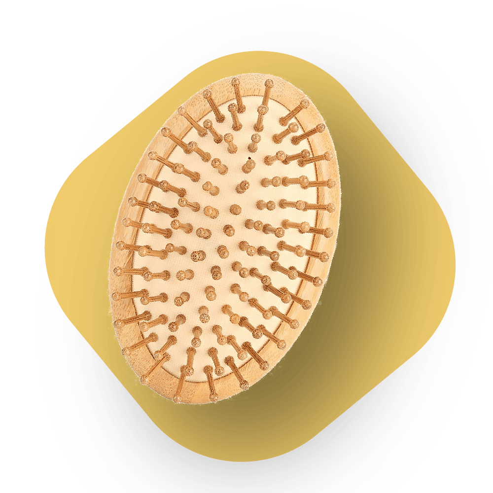 Careberry's Bamboo Bliss Mini Hairbrush