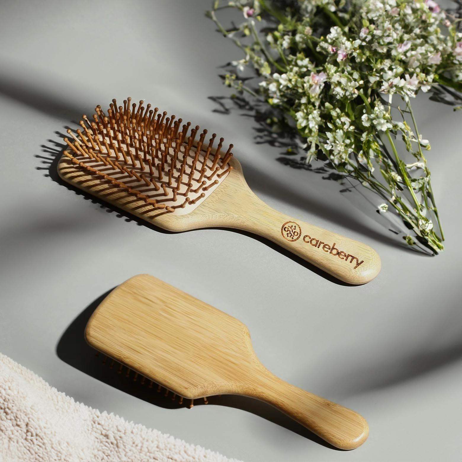 Bamboo Brilliance Paddle Hairbrush - Careberry