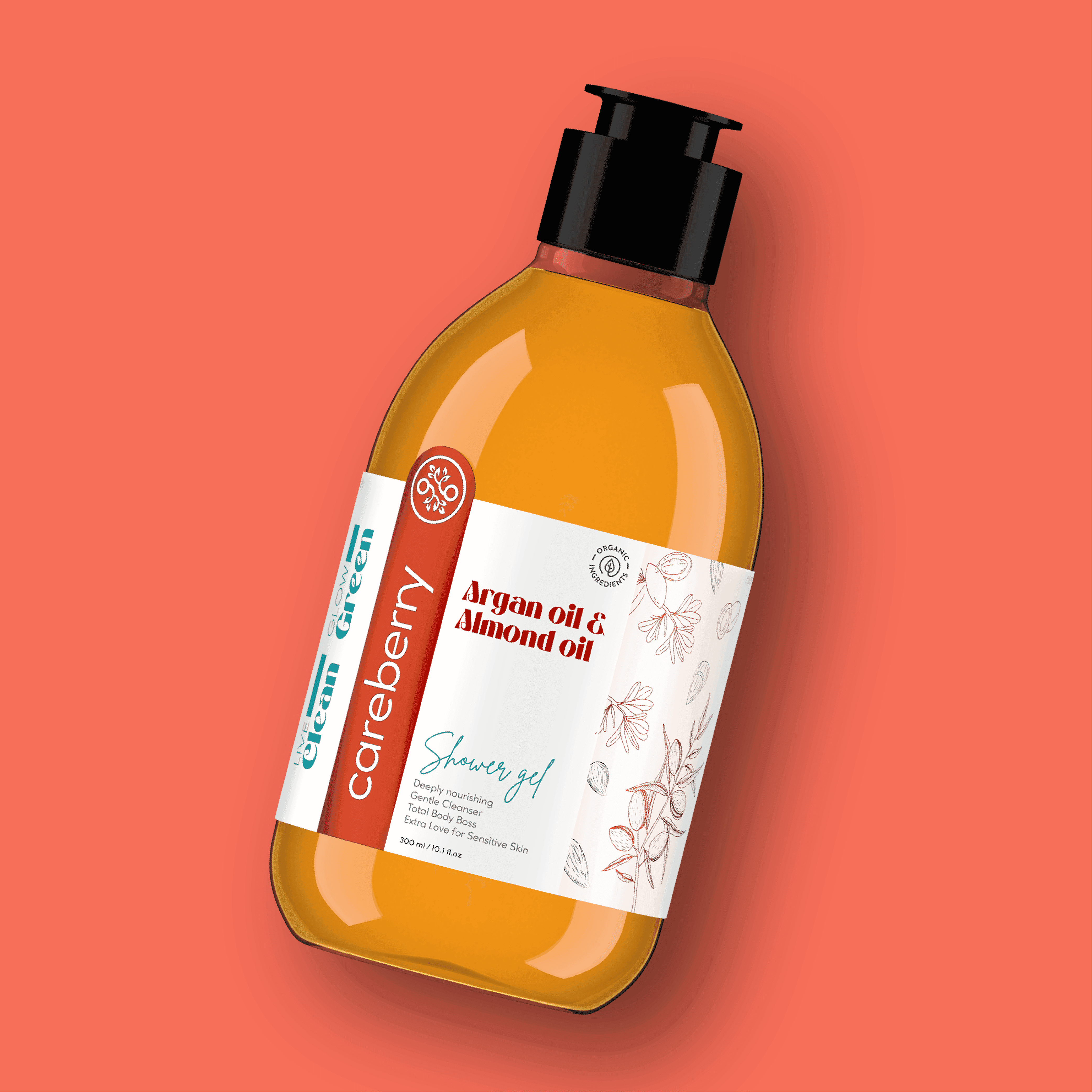 Argan & Almond Oil Nourishing Shower Gel - Careberry