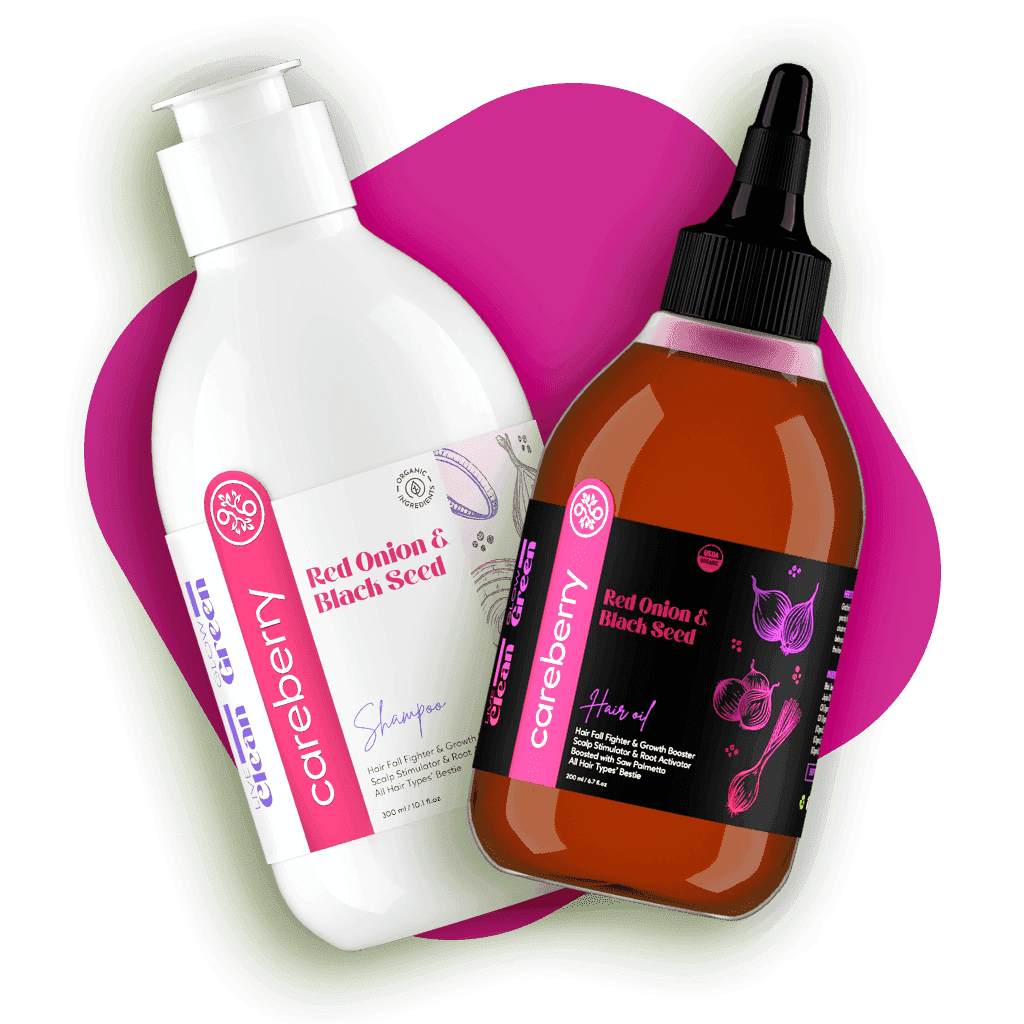 red onion black seed shampoo and hair oil