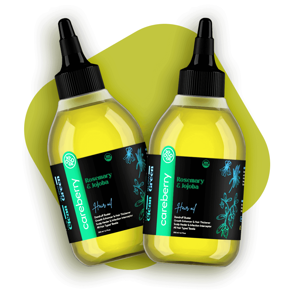 Bio-Haaröl gegen Schuppen mit Rosmarin und Jojoba